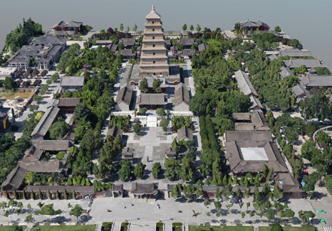 西安大雁塔建模